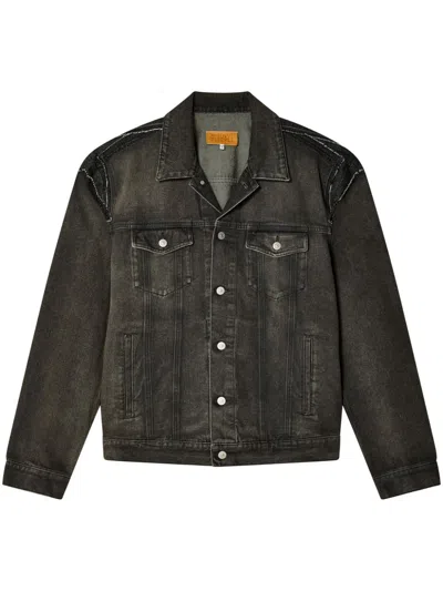 Mm6 Maison Margiela Cotton Denim Jacket In Grey