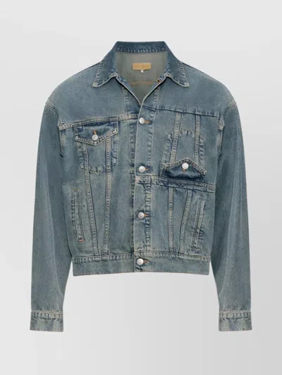 MM6 MAISON MARGIELA COTTON DENIM JACKET SEAM DETAILING