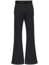 Mm6 Maison Margiela Unbrushed Sweat Jersey Trousers In Black