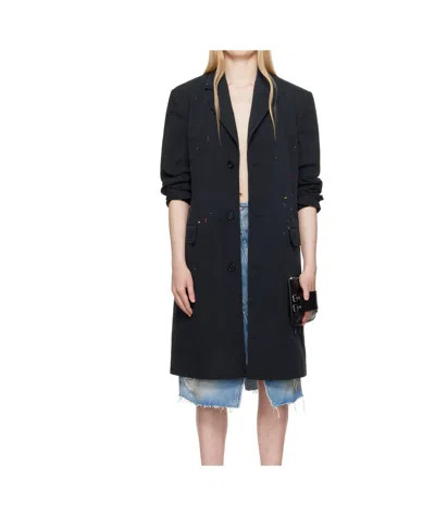 Mm6 Maison Margiela Cotton Gabardine Trench Coat