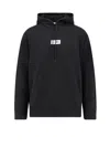 Mm6 Maison Margiela Cotton Hooded Sweatshirt In Black