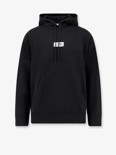 Mm6 Maison Margiela Cotton Sweatshirt For Men In Black