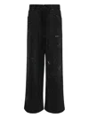 Mm6 Maison Margiela Cotton Jeans In Black