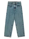 Mm6 Maison Margiela Kids Cotton Jeans In Blue