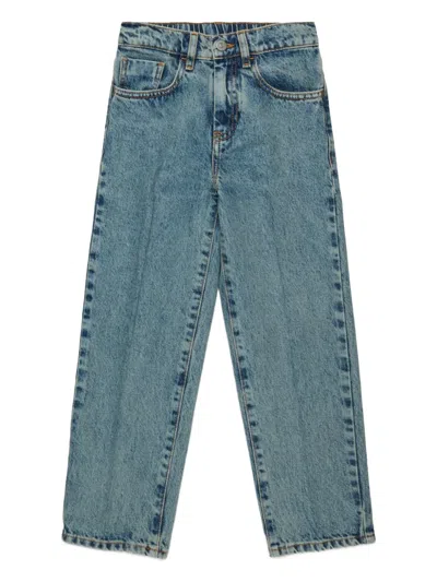 Mm6 Maison Margiela Kids' Cotton Jeans In Blue