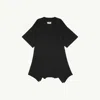 Mm6 Maison Margiela Cotton Jersey Dress In Black