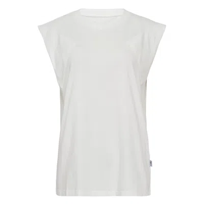 Mm6 Maison Margiela Cotton Jersey Tank Top In White