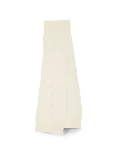 Mm6 Maison Margiela Cotton Knit Scarf In Blue