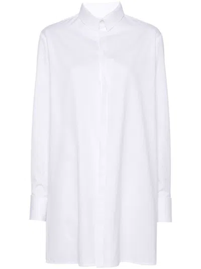 Mm6 Maison Margiela Poplin Canvas Button Down Shirt Off White