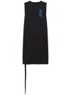 Mm6 Maison Margiela Cotton Long Tank Top In Black