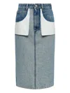 Mm6 Maison Margiela Cotton Midi Skirt