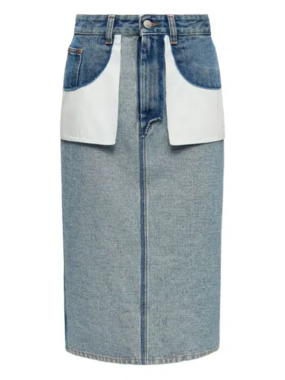 Mm6 Maison Margiela Cotton Midi Skirt