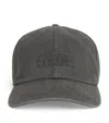 Mm6 Maison Margiela Cotton Numeric Logo Cap In Gray