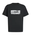 Mm6 Maison Margiela Numeric Print Crewneck T-shirt In Black
