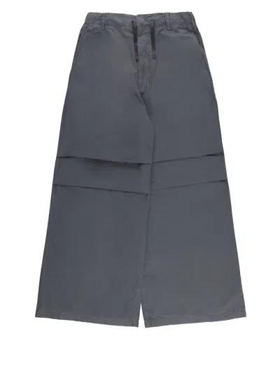 Mm6 Maison Margiela Kids' Cotton Pants In Gray