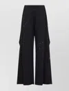 Mm6 Maison Margiela Cotton Pants With Oversize Draped Effect