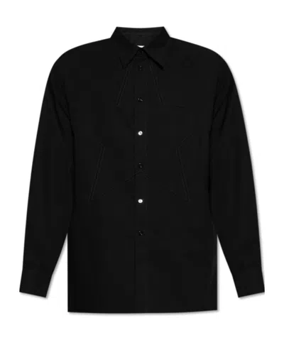 Mm6 Maison Margiela Cotton Shirt In Black