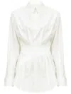 Mm6 Maison Margiela "taped" Shirt In White