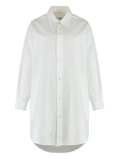 Mm6 Maison Margiela Cotton Shirt In White
