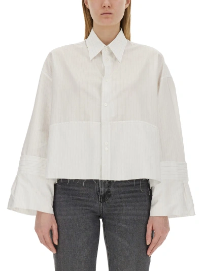 Mm6 Maison Margiela Cotton Shirt In White