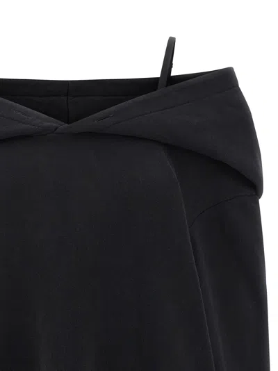 Mm6 Maison Margiela Cotton Short Women's Dress In Black