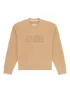Mm6 Maison Margiela Cotton Sweatshirt In Brown