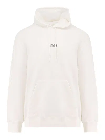 Mm6 Maison Margiela Cotton Sweatshirt In White