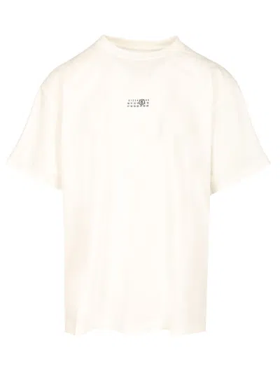 Mm6 Maison Margiela Cotton T-shirt In White