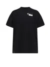 Mm6 Maison Margiela Cotton T-shirt In Black