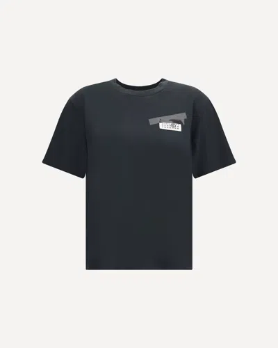 Mm6 Maison Margiela Cotton T-shirt In Black