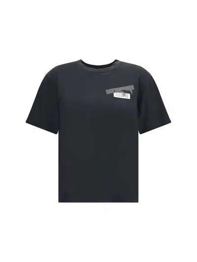Mm6 Maison Margiela Cotton T-shirt In Black