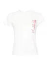 Mm6 Maison Margiela Numbers-print Cotton T-shirt In White