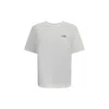 Mm6 Maison Margiela Mm6 By Maison Margiela Relaxed-fit Cotton T-shirt With Subtle Logo Detail In White