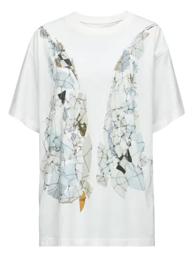 Mm6 Maison Margiela Cotton T-shirt In White