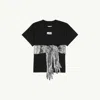 Mm6 Maison Margiela Cotton T-shirt With Gloves In Black