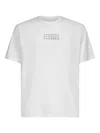 Mm6 Maison Margiela Cotton T-shirt With Number Graphics In White