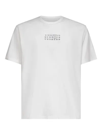 MM6 MAISON MARGIELA COTTON T-SHIRT WITH NUMBER GRAPHICS