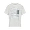 Mm6 Maison Margiela White T-shirt With Journalistic Print