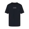 Mm6 Maison Margiela Numeric Signature Mm6 T-shirt Black In Black