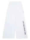 Mm6 Maison Margiela Fleece Pants With Lettering In White