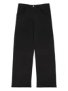 Mm6 Maison Margiela Black Cotton Track Pants