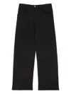 Mm6 Maison Margiela Black Wide Leg Jeans