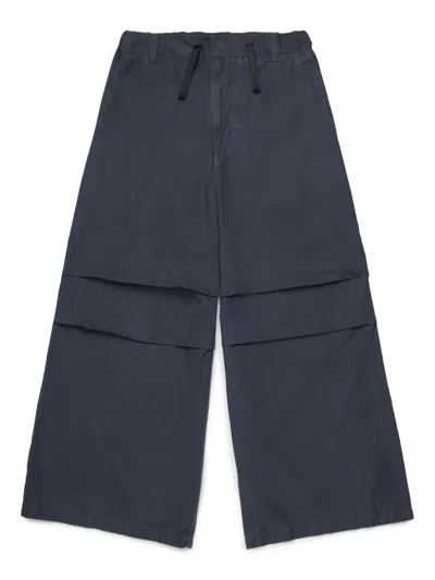 Mm6 Maison Margiela Kids' Cotton Trousers In Grey