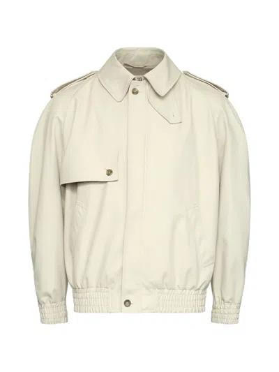 Mm6 Maison Margiela Light Cotton Twill Jacket In Animal Print