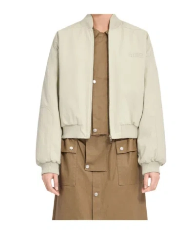 Mm6 Maison Margiela Cotton Twill Jacket In White