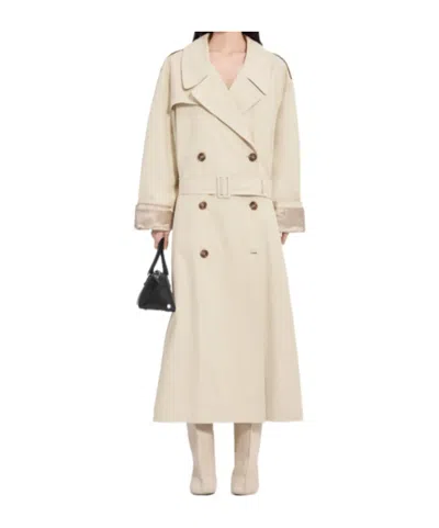 Mm6 Maison Margiela Cotton Twill Trench Coat In Neutral