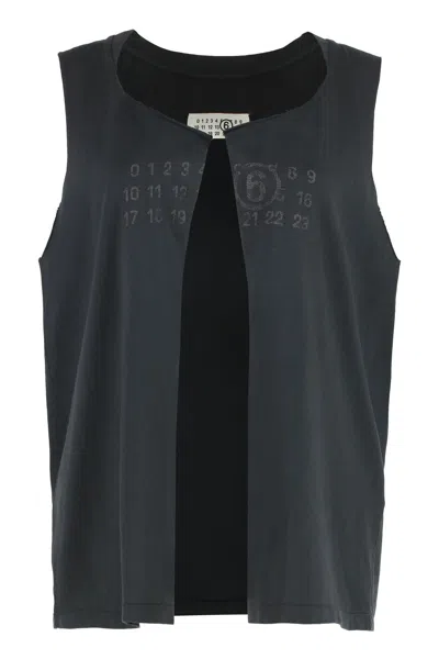 Mm6 Maison Margiela Cotton Waist Coat