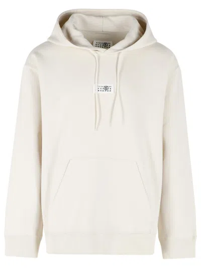 Mm6 Maison Margiela Cream Cotton Sweatshirt In Neutral