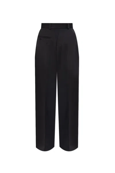 Mm6 Maison Margiela Single-stitch Logo Tailored Trousers In Black