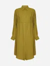 Mm6 Maison Margiela Woman Short Dress Military Green Size 8 Polyester In Green